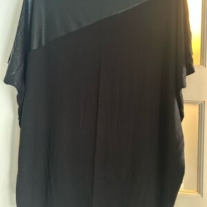 Judy Design Black Asymmetrical Top
